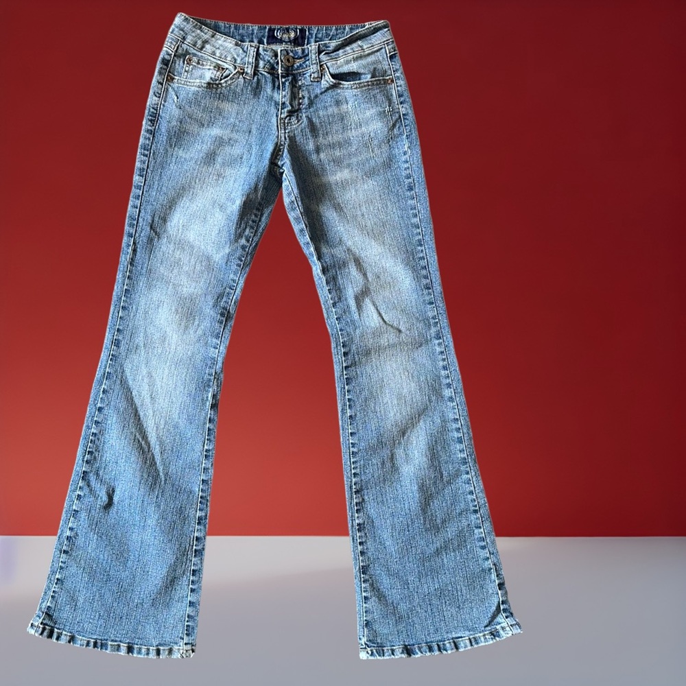 Angels low rise flare jeans Sz. 3 Vintage Y2K - Picture 4 of 9